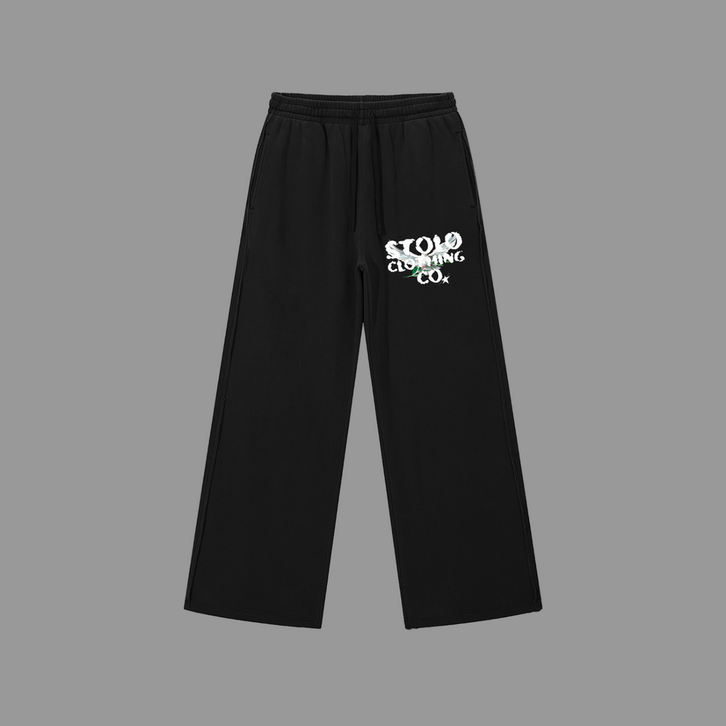 Stolo Clothing Co Birdies Snow Washed Raw Edge Sweatpants