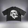 Stolo Clothing Co EVIL NUN French Terry Raw Edge Tee