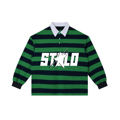 Stolo Clothing Co STARCHILD WHERES WALDO Striped Polo Tee