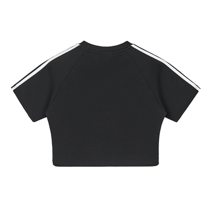 Stolo Clothing Co Essentials Taped Cooling Performance Crop Top Tee