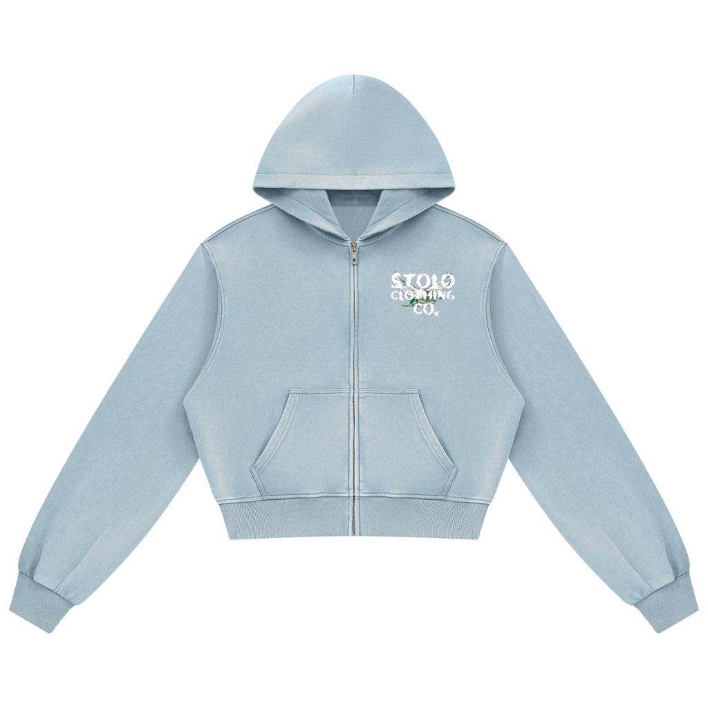 Stolo Clothing Co BIRDIES Minimal Mineral Wash Cropped Set