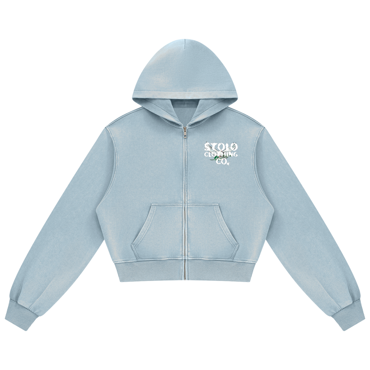 Stolo Clothing Co BIRDIES Minimal Mineral Wash Cropped Set