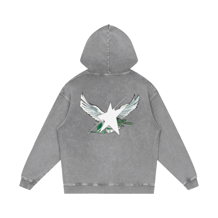 Limited Edition Stolo Clothing Co Birdies Acid Wash Oversize Hoodie