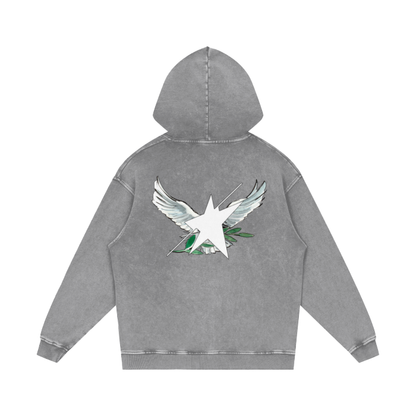 Limited Edition Stolo Clothing Co Birdies Acid Wash Oversize Hoodie