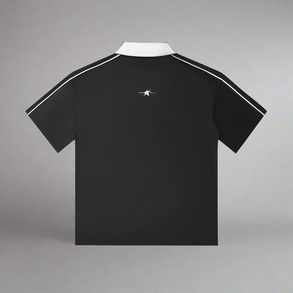 Stolo Clothing Co STARCHILD Contrast Collar Short-Sleeve Polo Tee Shirt