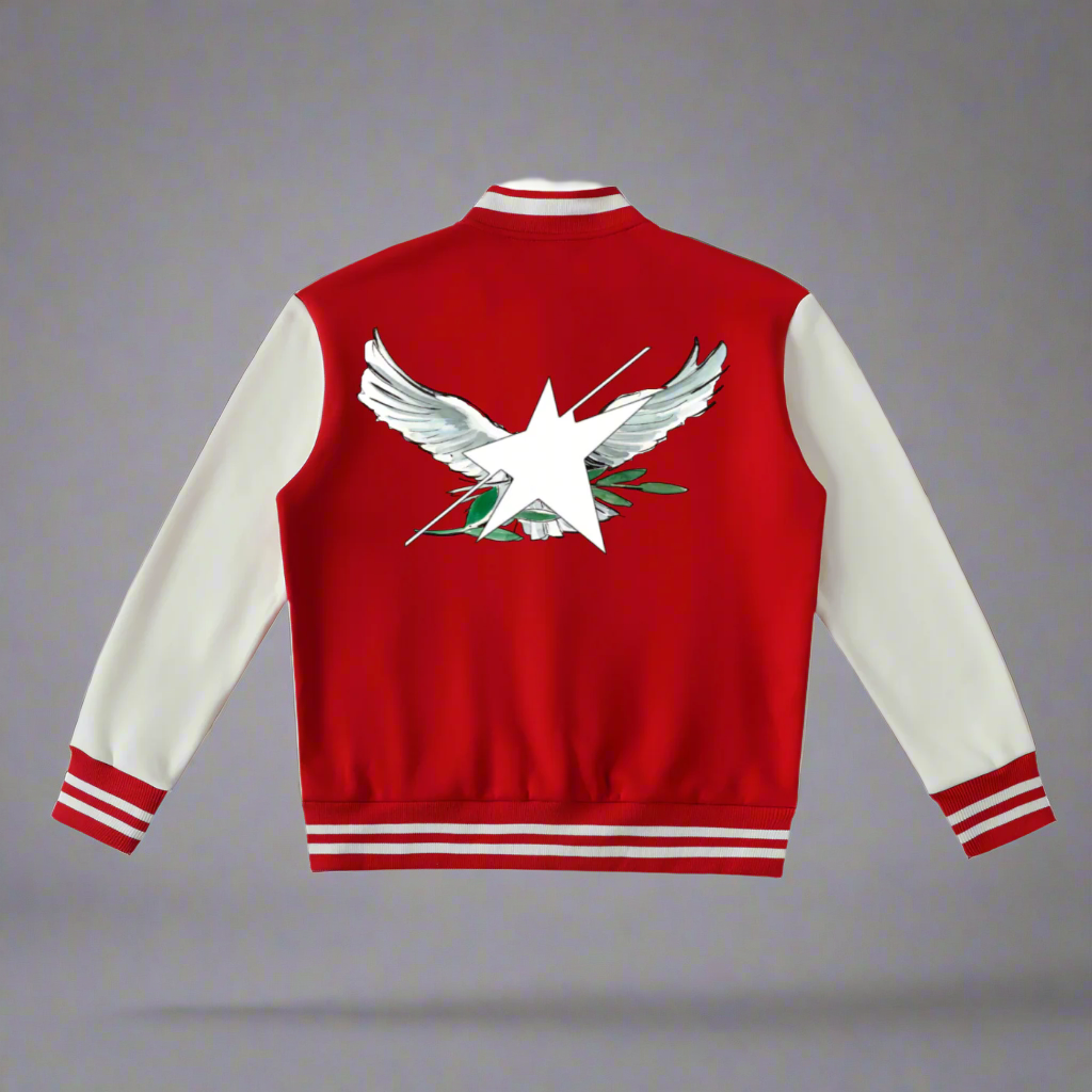 Stolo Clothing Co Birdies Fleece Two-Tone Varsity Jacket