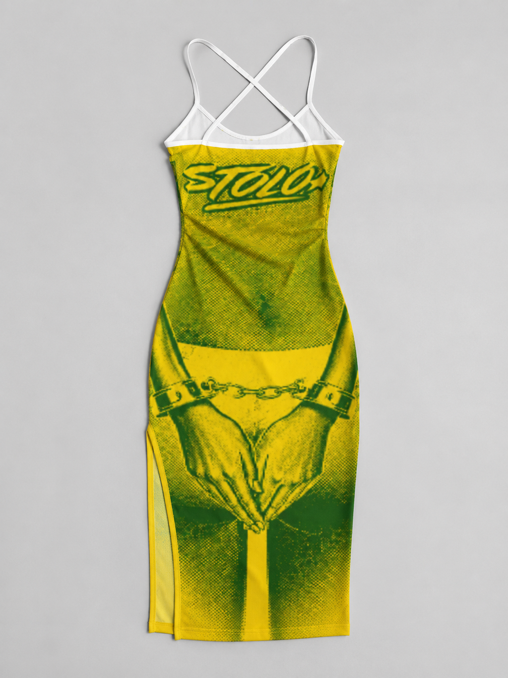Stolo Clothing Co CUFFS Hip Hugging Back Cross Cami Dress