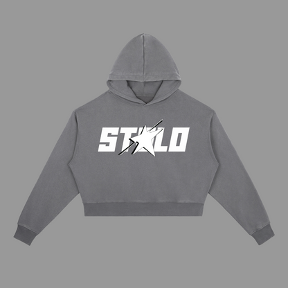 Stolo Clothing Co STARCHILD Cropped Vintage Washed Heavyweight Hoodie