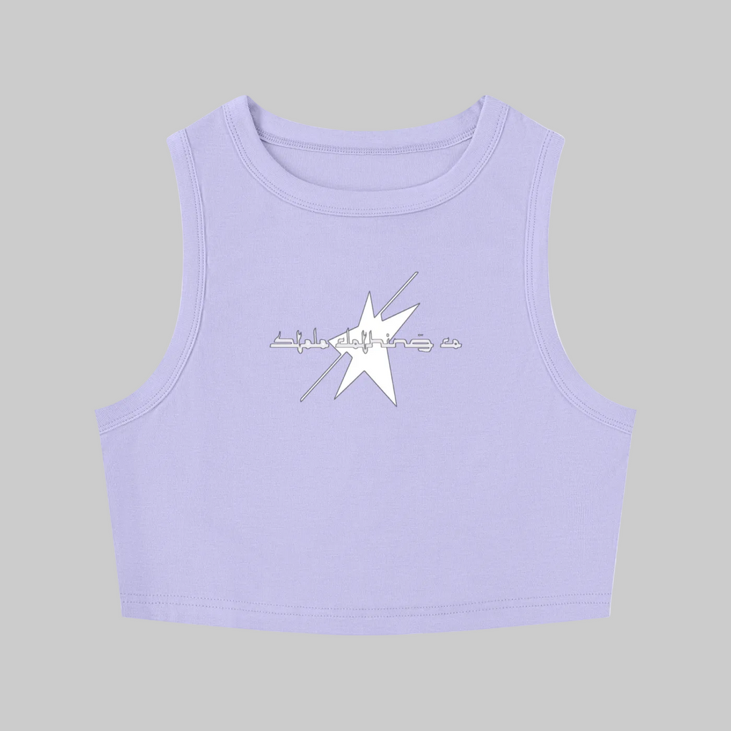 Stolo Clothing Co LOGO Tight Crewneck Crop Tank Top Tee