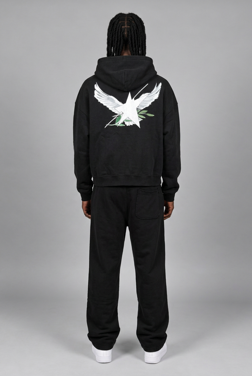 Birdies double zip back view with upright stance