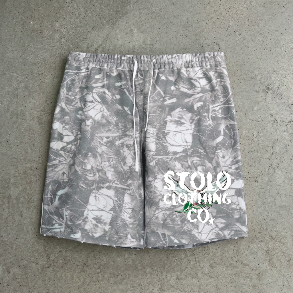 Birdies tree camo shorts