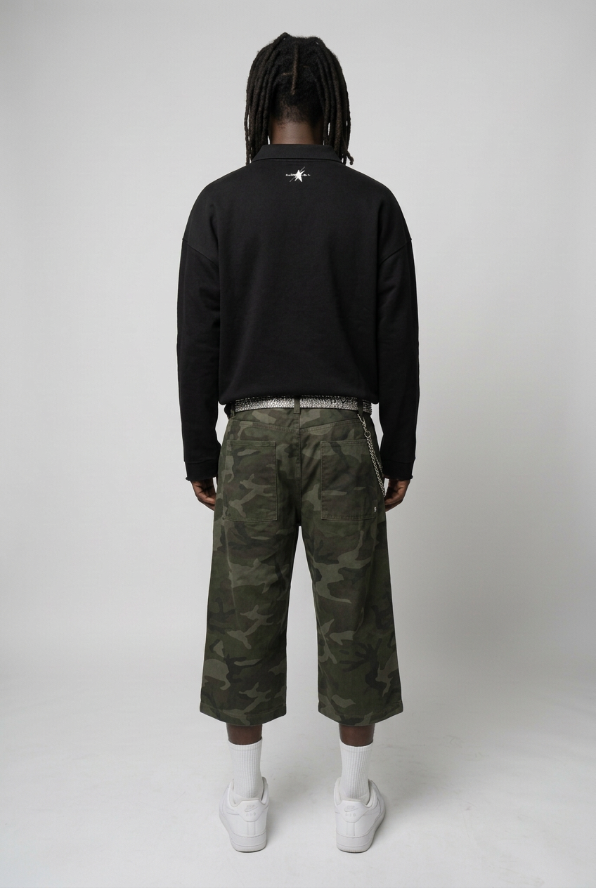 Black polo back