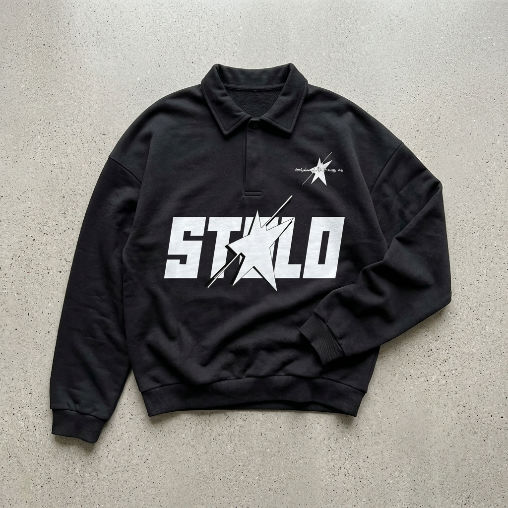 Black shirt front floor visual