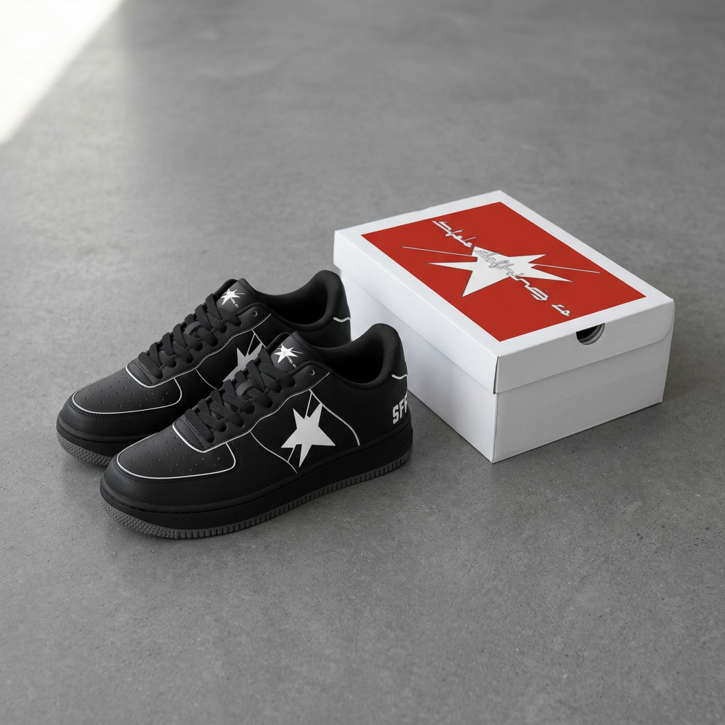 Black Steppers with matching box