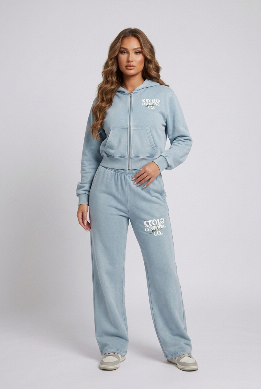 Blue set front view