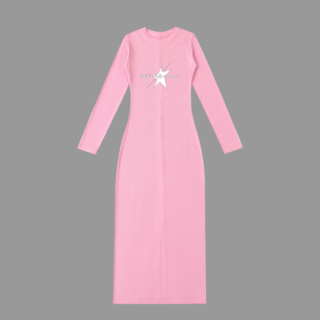 Stolo Clothing Co Essentials Dyed Washed Slit Maxi Dress