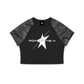 Stolo Clothing Co Logo Cropped Half Camo Crop Tee for Women
