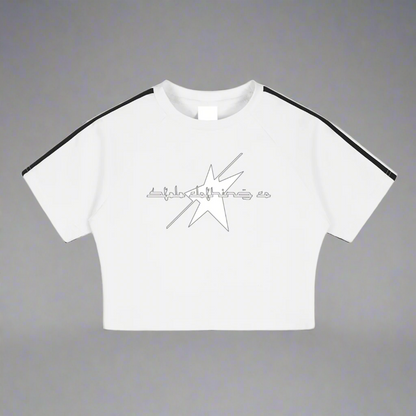 Stolo Clothing Co Essentials Taped Cooling Performance Crop Top Tee