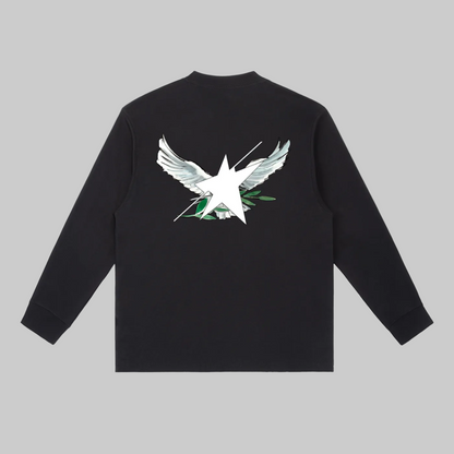 Stolo Clothing Co Birdies Minimalistic Long-Sleeve Cotton Tee