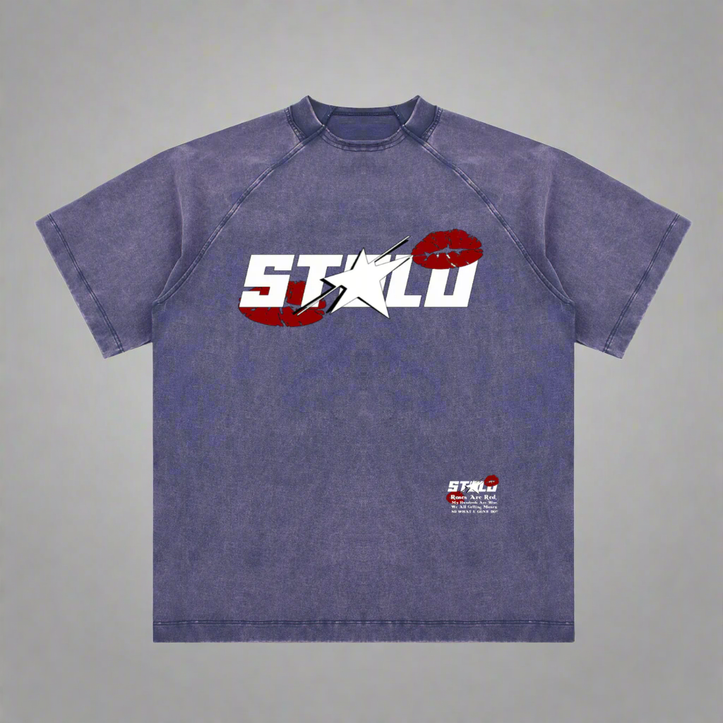 Vintage Stolo Clothing Co LUV U Raglan Cotton Tee