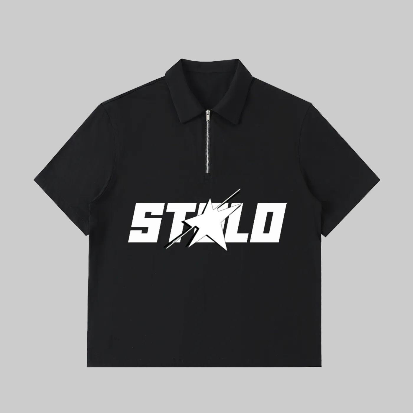 Stolo Clothing Co STARCHILD Quarter-Zip Cotton Polo Tee