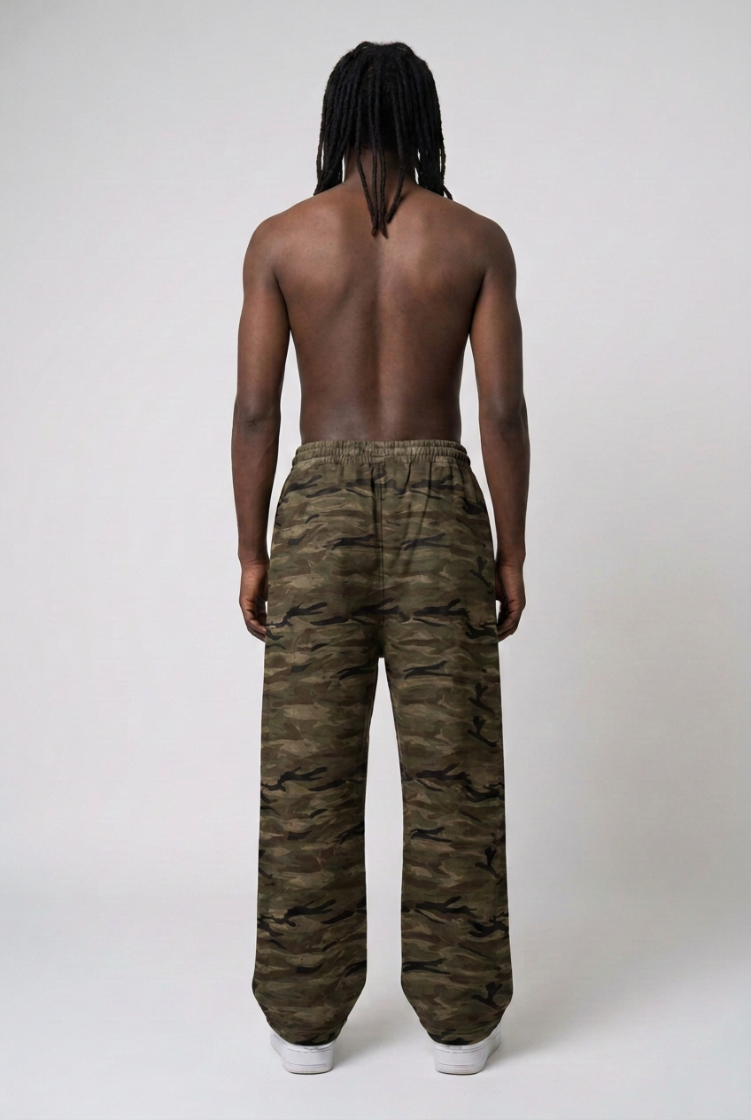 Corrected sweatpants back view with no rear logo