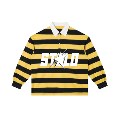 Stolo Clothing Co STARCHILD WHERES WALDO Striped Polo Tee