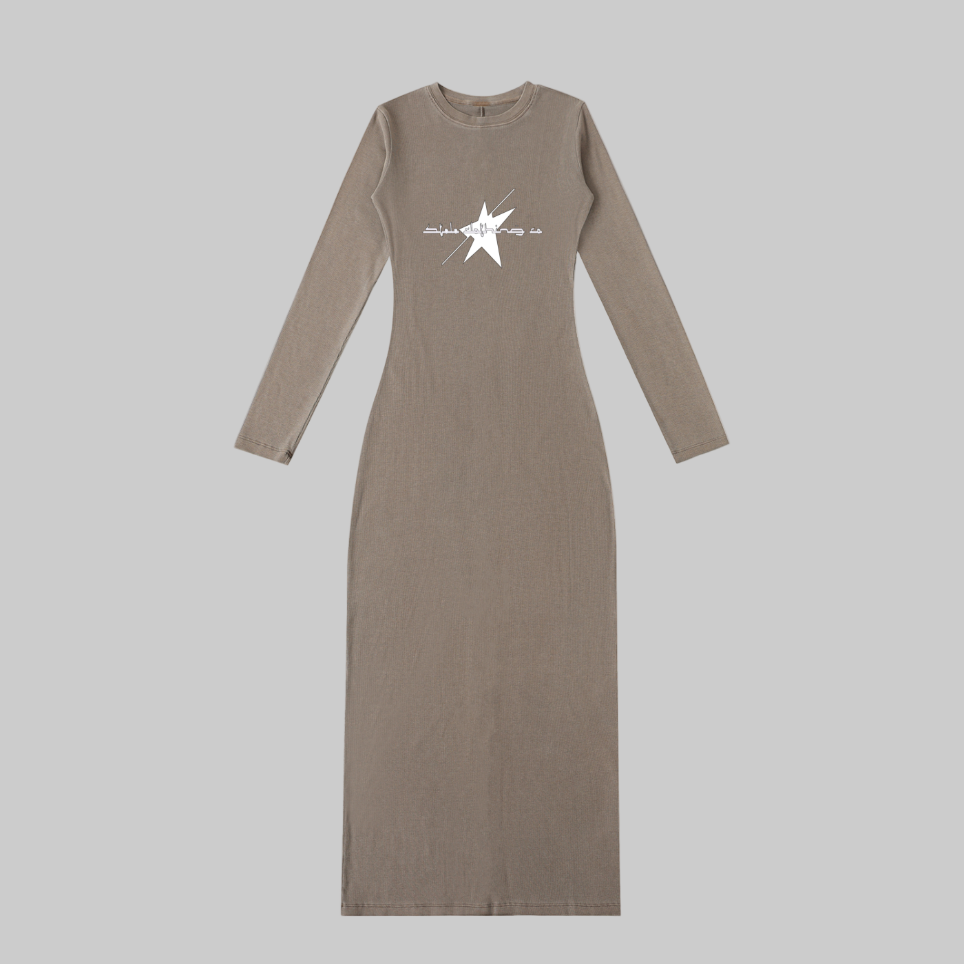 Stolo Clothing Co Essentials Dyed Washed Slit Maxi Dress