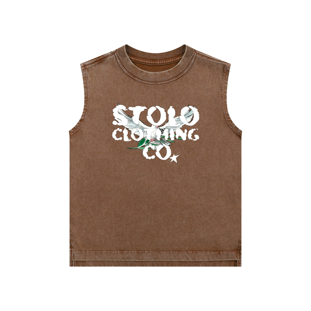 Stolo Clothing Co Kid's Birdies Snow Washed Tank Top