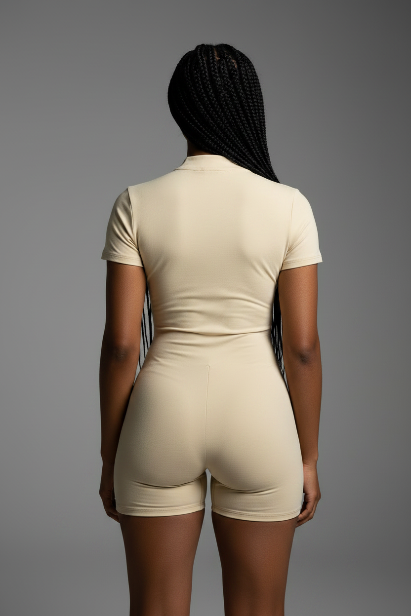 Stolo Clothing Co REBORN Quarter-Zip Short Sleeve Romper