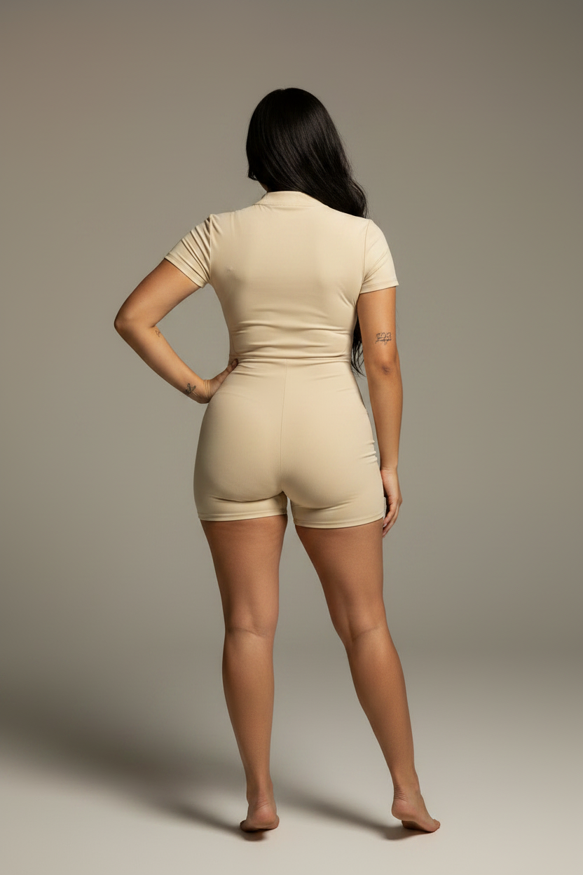 Stolo Clothing Co REBORN Quarter-Zip Short Sleeve Romper