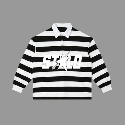 Stolo Clothing Co STARCHILD WHERES WALDO Striped Polo Tee