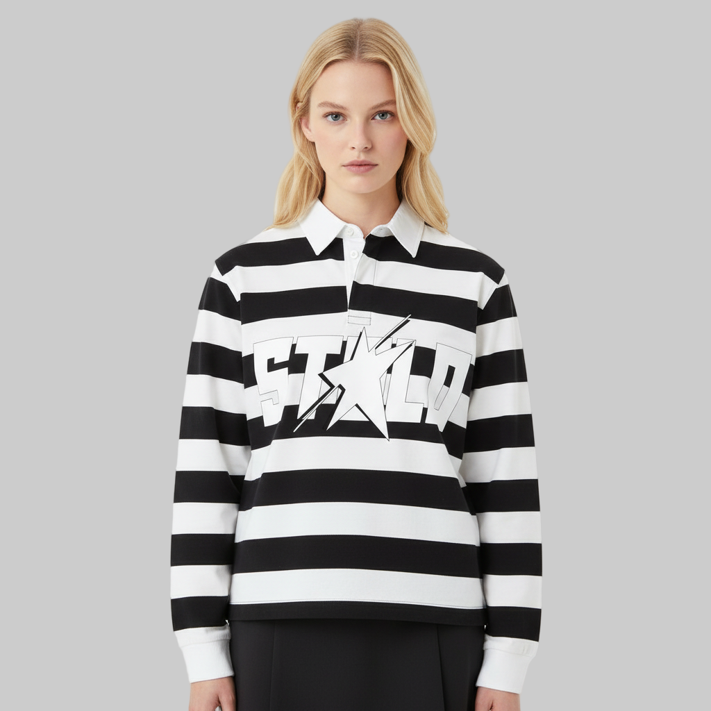 Stolo Clothing Co STARCHILD WHERES WALDO Striped Polo Tee