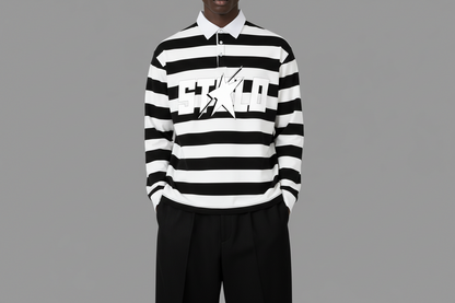 Stolo Clothing Co STARCHILD WHERES WALDO Striped Polo Tee