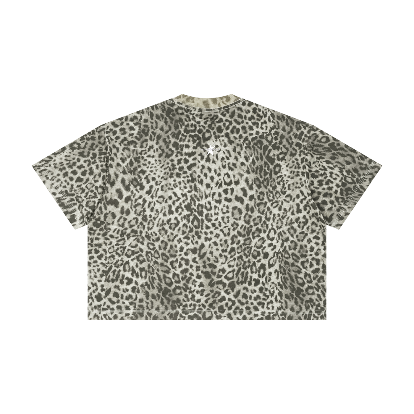 Stolo Clothing Co PREYING NUN Leopard Print Boxy Tee
