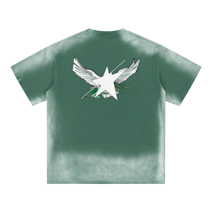 Limited Edition Stolo Clothing Co Birdies Monkey Washed Drop Shoulder Tee