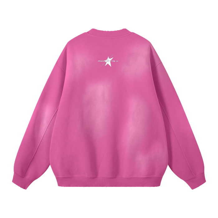 Stolo Clothing Co Starchild x World Wide Monkey Washed Fleece Pullover [ PINK ]