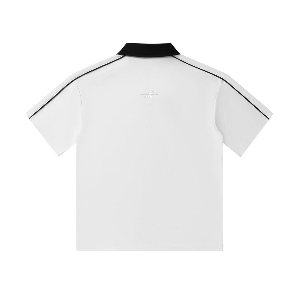 Stolo Clothing Co STARCHILD Contrast Collar Short-Sleeve Polo Tee Shirt