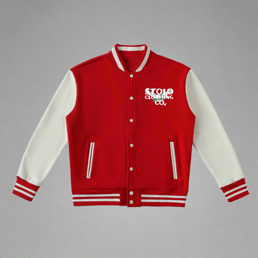 Limited Edition Stolo Clothing Co Birdies Fleece Two-Tone Varsity Jacket
