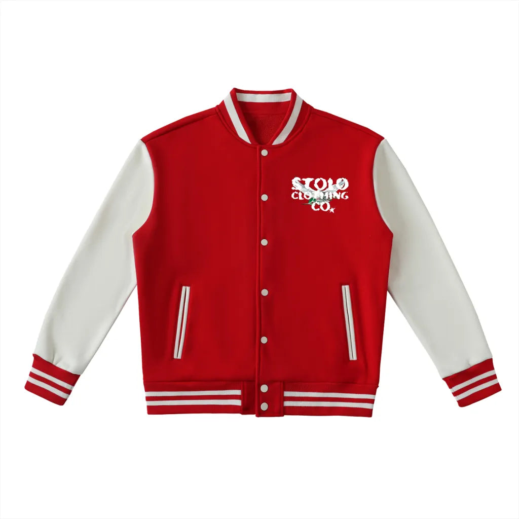Stolo Clothing Co Birdies Fleece Two-Tone Varsity Jacket