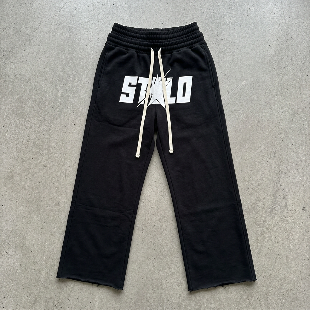 Double waistband heavyweight sweatpants