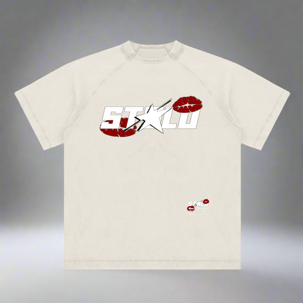 Vintage Stolo Clothing Co LUV U Raglan Cotton Tee