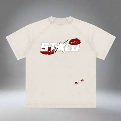 Vintage Stolo Clothing Co LUV U Raglan Cotton Tee