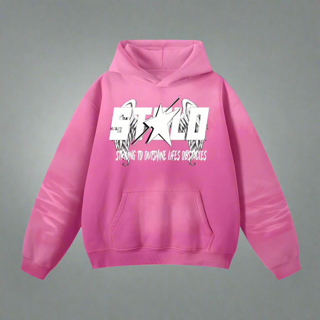 Stolo Clothing Co STARCHILD Easter Pink Oversized Fleece Hoodie