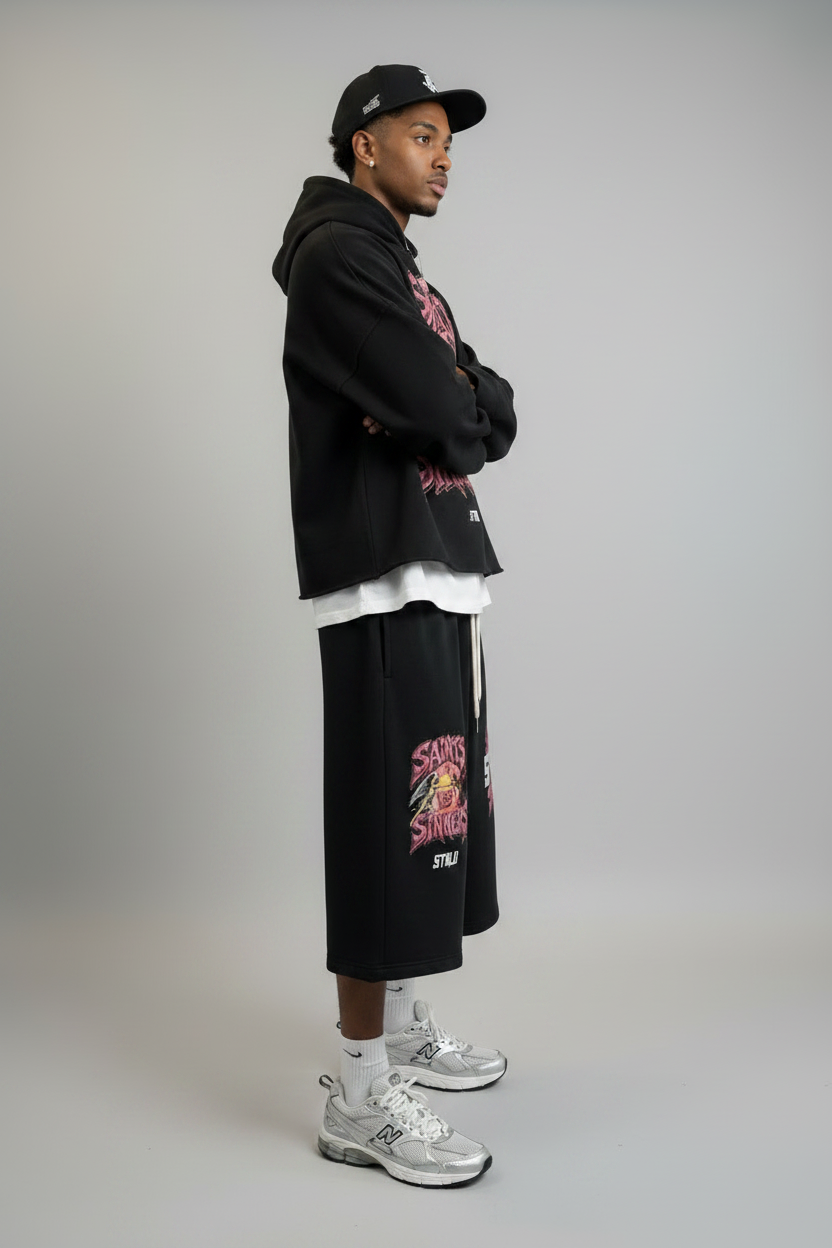 Stolo Clothing Co SAINTS VS SINNERS Oversized Boxy Hoodie (460GSM)