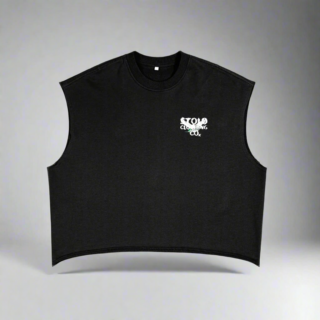 Stolo Clothing Co Birdies Minimalistic French Terry Boxy Tank Top Tee