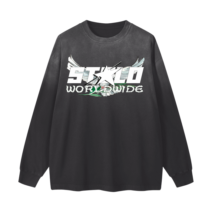 Stolo Clothing Co STOLO WORLD WIDE Vintage Washed Long Sleeve Tee