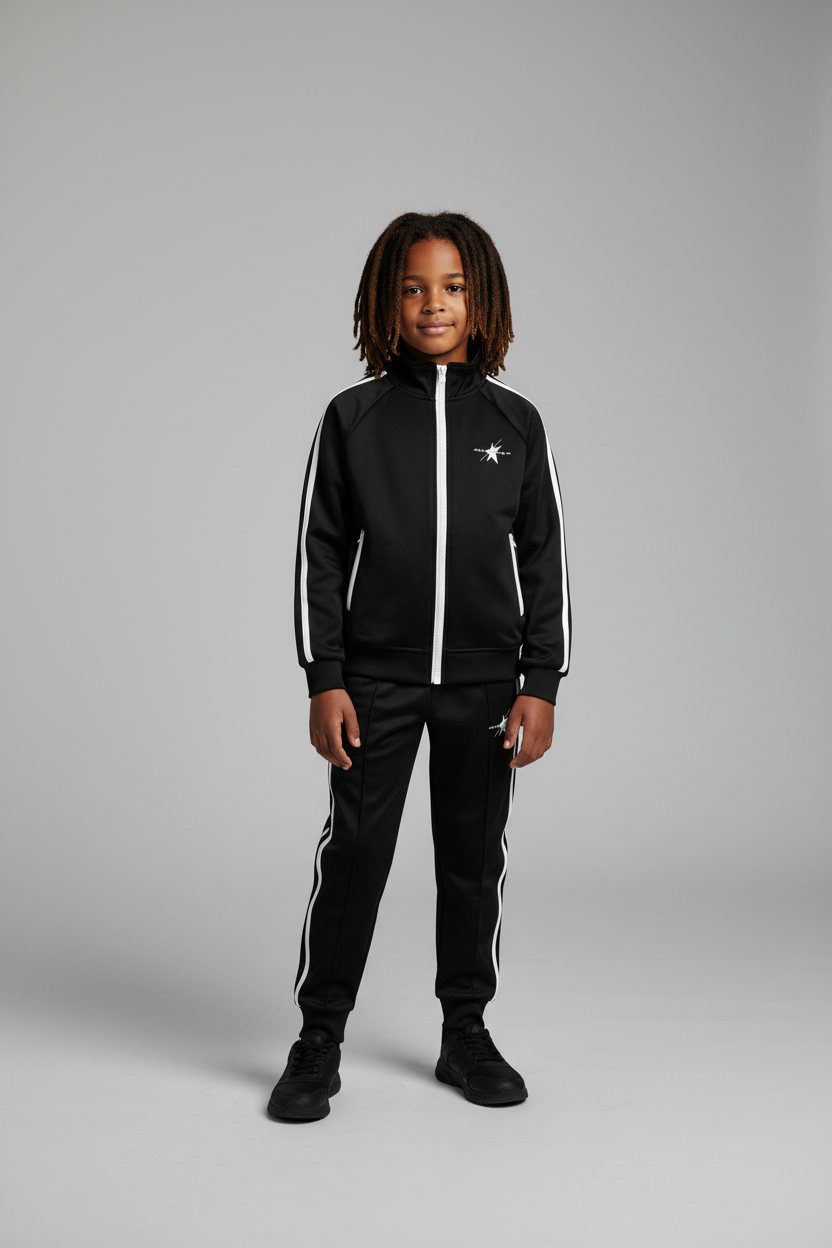 Stolo Clothing Co Kid’s Contrast Tape Coach Jacket