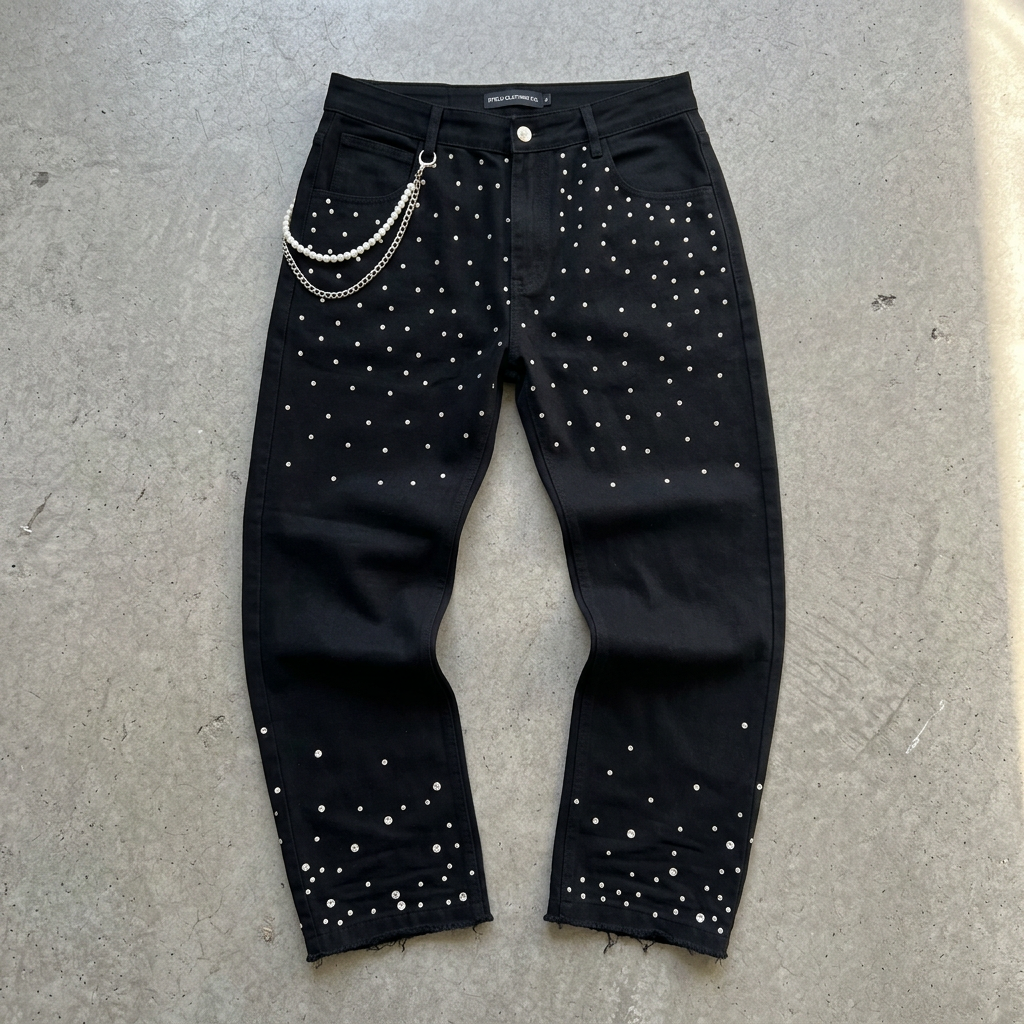 Essential rhinestone jeans