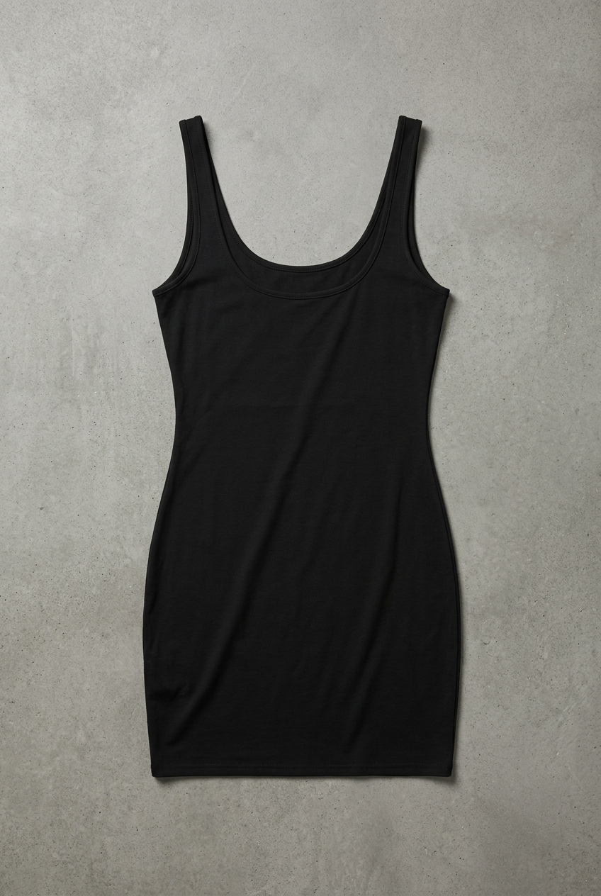 Evil Nun dress back flat lay